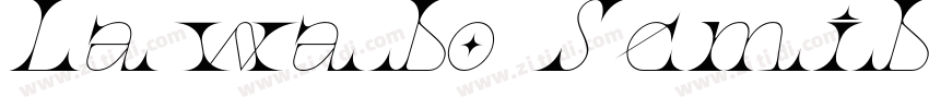 Lawabo SemiboldItali字体转换